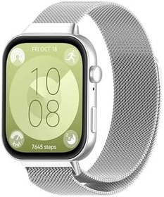 Resim Huawei Watch Fit 3 / Fit 4 / Fit 4 PRO/Fit 5 / Fit 5 PRO ile Uyumlu Kordon Hasır Örgü Metal Mıknatıslı Kayış 