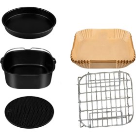 Resim Mirror32 Gowise Cozyna ve 8 Inç Hava Fritöz Aksesuarları, Fırın Ocakları Için Tüm Airfryer 5.3qt - 5.8qt'ye Uygun (Yurt Dışından) 