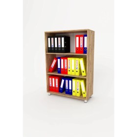 Resim 3G Tasarım Modüler Ofis Dolabı Evrak Dolabı Kitaplık 3G-006-AD-A.ÇAM/90x35x130h 