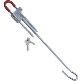 Resim Oto Emniyet Kilidi Anahtarlı Pedal + Direksiyon Kilitleyici 60 Cm 