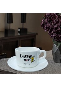 Resim Kişiye Özel Anneler Günü Queen Mom Temalı Fincan Hk2646 