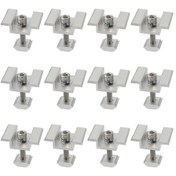 Resim 12x Güneş Paneli Montaj Braketi Kelepçesi Fotovoltaik Destek Güneş Sistemi Aksesuar Boyutu: 45 Mm Hy 