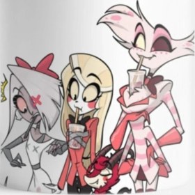 Resim Renkli Hazbin Hotel Kupa, Sıcacık ve Şık Sunum Hediye Alternatifi 