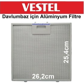 Resim Vestel Uyumlu Regal Davlumbaz Yağ Filtresi Aspiratör Filtre 26 2X25 4Cm 