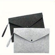 Resim 1 Adet Modern Keçe A4 Dosya Çantası - Güvenli Kapatmalı, Dayanıklı Belge Organizatörü, Siyah & Gri Seçenekleri Ofis, Okul, Seyahat İçin - Profesyoneller için Şık Hediye 
