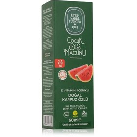 Resim Eyüp Sabri Tuncer 23 Adet Doğal Karpuz Özlü Çocuk Diş Macunu 60 ml, Rosie Hediye 