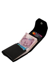 Resim David Polo Hakiki Deri Bol Kartlıklı Kullanışlı Unisex Kartlık Cüzdan Acı Kahverengi 
