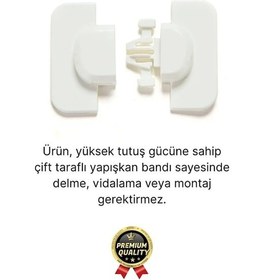 Resim Özel Üretim Çekmece Buzdolabı Pencere Dolap Sabitleyici Çocuk Bebek Koruyucu Güvenlik Kilidi 3 Adet Çok Renkli 