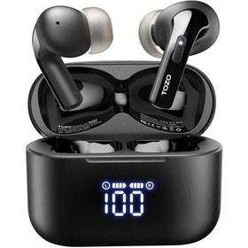 Resim Tozo T20 Led Dijital Ekranlı Kablosuz Bluetooth Kulaklık Siyah 