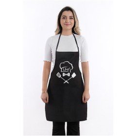 Resim Beautiful Set Sıvı Geçirmez Su Geçirmez Mutfak Önlüğü 2 Eldiven Siyah2 