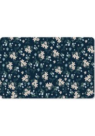 Resim Dijital Baskılı Kapı Önü Paspas Ev İçi Ve Dışı İçin Banyo Lavabo Balkon Mutfak İçin Ve Yıkanabilir Mavi 