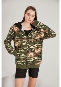 Resim Alexander Gardi Alexandergardı Kadın Fermuarlı Oversize Sweatshirt (E21-7290) 