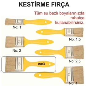 Resim ATLI FIRÇA Kestirme Fırça No=3-1. Kalite-su Bazlı Ürünlerinizde Kullanabilirsiniz-tüy Dökmez-damlatmaz-kaliteli 