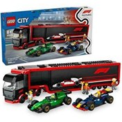 Resim LEGO City RB20 ve AMR24 F1 Arabalı F1 Kamyonu 60445 