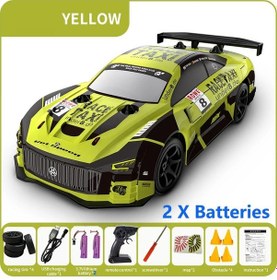 Resim 2.4g Drift Rc Araba 4wd Rc Drift Araba Oyuncak Uzaktan Kumanda Gtr Araç Flaş Yellow 2b 1704v 