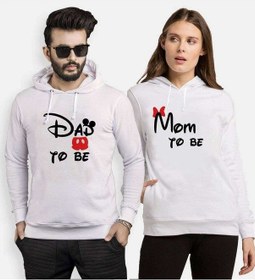 Resim Tshirthane Dad Mom Sevgili Kombinleri Kapüşonlu Kombini 