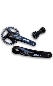 Resim Evo Pioneer 34T Siyah Hollowtech Göbek Tek Yaprak Aynakol 