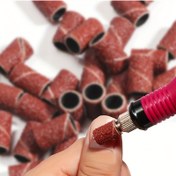 Resim 50 adet oje aksesuarları, cilalama ve çıkarma araçları 