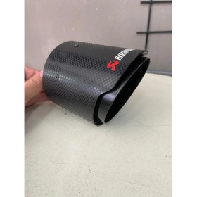 Resim 100MM Yerli Akrapoviç Egzoz Ucu Paslanmaz Krom*karbon Kaplama Aynı Gün Stoktan Kargo 