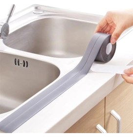 Resim Çerçici Gri Su Sızdırmaz Bant Lavabo Küvet Kenar Bandı (3.2m) 