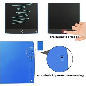 Resim 12 Inc Writing Lcd Grafik Dijital Kalemli Çizim Tableti Yazı Tahta Not Yazma Eğitim Tableti Beyaz 