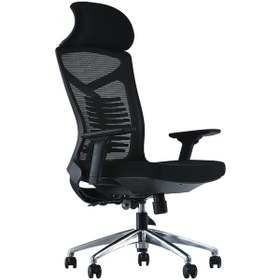 Resim Uzay Ofis Orfe Fileli Müdür Koltuğu - Krom 