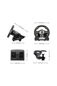 Resim pxn V3 Pro PS5 Uyumlu Titreşimli Direksiyon Seti , Pedallı, USB Bağlantılı Yarış Simülasyon Seti 