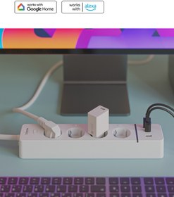 Resim ozbience Akıllı Çoklu Priz, Wi-Fi, USB ve Mobil Kontrol ile Güç ve Konfor 