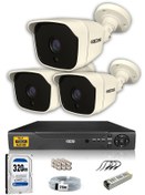 Resim IDS DS-2025HDSET3 3 Kameralı 1080P Full HD 5 MP Sony Lensli Kamera Seti - 2025 