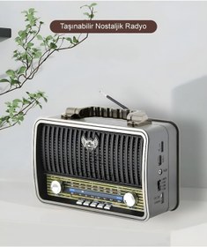 Resim SFL Product Md 1909 Bt Usb/sd/mp3/bluetooth Şarjlı Nostaljik Taşınabilir Radyo 