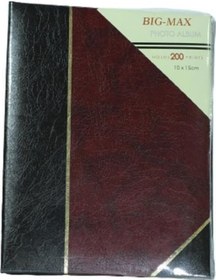 Resim Big-Max 46200 10 x 15 CM 200'lük Çift Renkli Deri Fotoğraf Albümü 