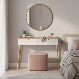 Resim Monte Sehpa Alis Makyaj & Tuvalet Masası 