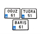 Resim Dekor Plaka.Bisiklet Plakası.Kare Plaka.Motor Plakası Türkiye 