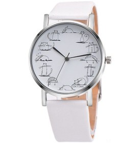 Resim Yaleker Kız Çocuk Ve Öğrenci İçin Kedi Desenli Akıllı Kol Saati - Piyade Hareketli Beyaz Kadranlı Kol Saati Çok Renkli 