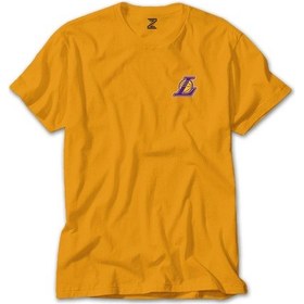Resim Los Angeles Lakers Logo Sarı Tişört Sarı 