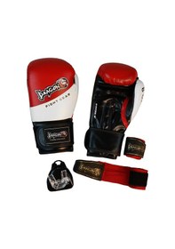 Resim Dragondo 33044-p Jr Çocuk Boks Eldiveni Seti Eldiven+bandaj+dişlik Kırmızı 