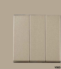 Resim Viko Artline Novella Bronz Üçlü Anahtar Çerçeveli 