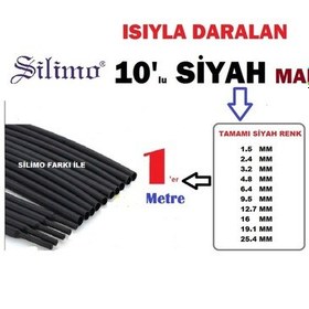 Resim Isı Ile Daralan Makaron 10 Lu Set (Hepsinden 1'Er Metre) Tamir Ka 