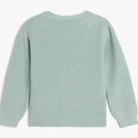 Resim Kız Çocuk V Yaka Düğmeli Uzun Kollu Basic Triko Hırka 