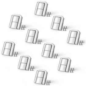 Resim 10 Adet Mücevher Kutusu Mandalı, Tokalı, Kutu Mandalı, Kutu Tokası, Kilit Mandalı, Dolap, Kutu, Çekmece, Gardırop Ve Kilit Mandalı İçin 