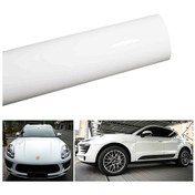 Resim Lemestar Beyaz Araba Renk Değiştirme Filmi - Ayna Parlak Pvc Koruyucu Sticker 152x30 Cm - Korozyon Ve Çizikten Korumak, Estetiği Artırmak 