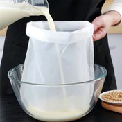 Resim 2 Adet Ekstra Büyük Ağır Hizmet Tipi Filtre Torbaları - Soya Sütü, Pişirme, Püreler için Geniş Açıklık - Kolay Temizlenebilir Mutfak Süzgeç Torbaları - Ev ve Ticari Mutfaklar İçin Yeniden Kullanılabilir & Dayanıklı, İpli Kapatma, Kolay Temizlenen Malzeme 