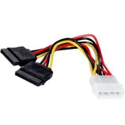 Resim P102 4Pin Molex - 2x15Pin SATA Dönüştürücü Kablo (DK-CB-P102) 