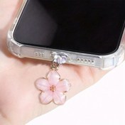 Resim 1 Paket Silikon Gardenya Çiçeği Toz Önleyici Tıkacı iPhone ve Type-C Cihazlar için - Dekoratif Telefon Aksesuarı 