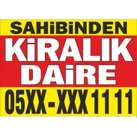 Resim Sahibinden Kiralık Emlak Branda Afiş Pankart (436276744) 