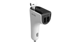 Resim S-Link SL-BT245 Bluetooth Kulaklık ve TF+USB FM Transmitter 5V 3.1A Hızlı Şarj Özelliği 