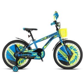 Resim X-FORCE 16 JANT MTB - 10' - Vitessiz - V.B. -Mavi-Siyah-Neon Sarı 