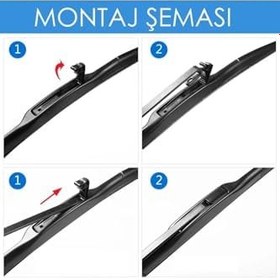 Resim Sentinel Hibrit Silecek Takımı Peugeot 206+ 2009-2013 ile uyumlu 