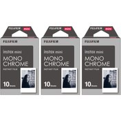 Resim Fujifilm Instax Mini Monochrome Siyah-beyaz 10x3 Film Seti 