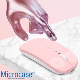 Resim Microcase 1600 Dpı Şarj Edilebilir 2.4 Ghz Çift Modlu Bluetooth Kablosuz Mouse - AL2675 Siyah 